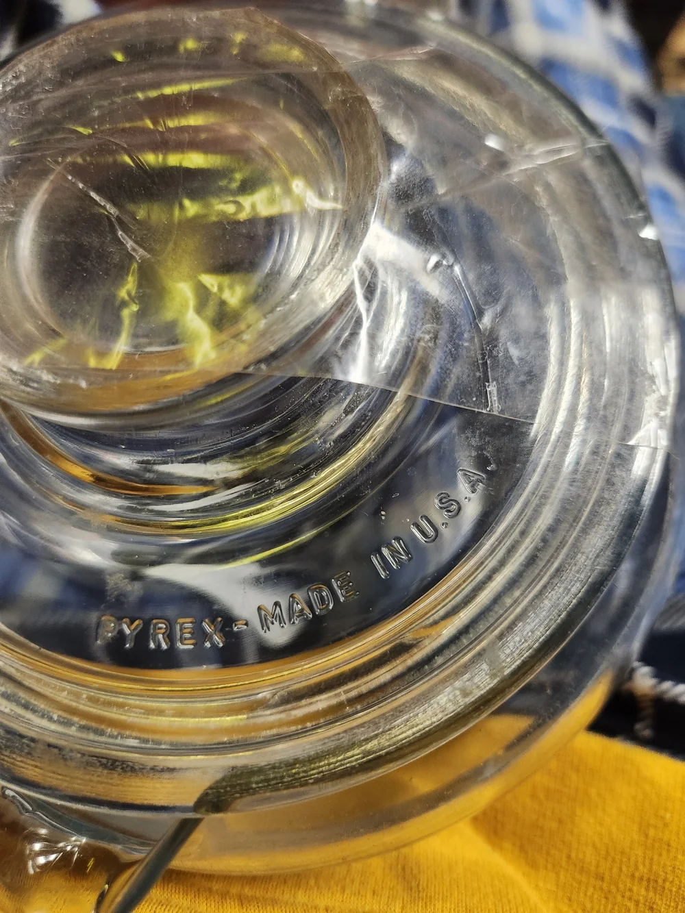 Pyrex clear glass